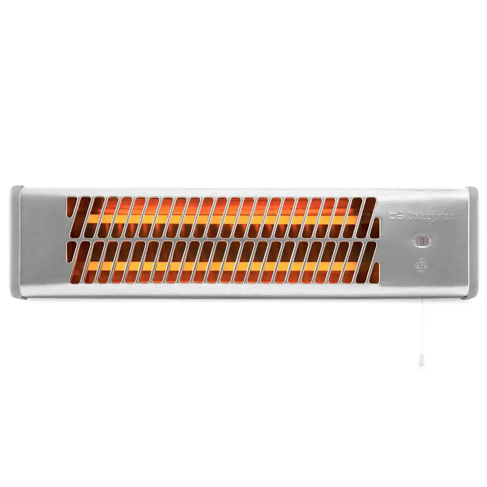 Orbegozo BB 5000 - Estufa de baño, 2 niveles de potencia, 2 barras de cuarzo, kit de montaje pared, 1200 W