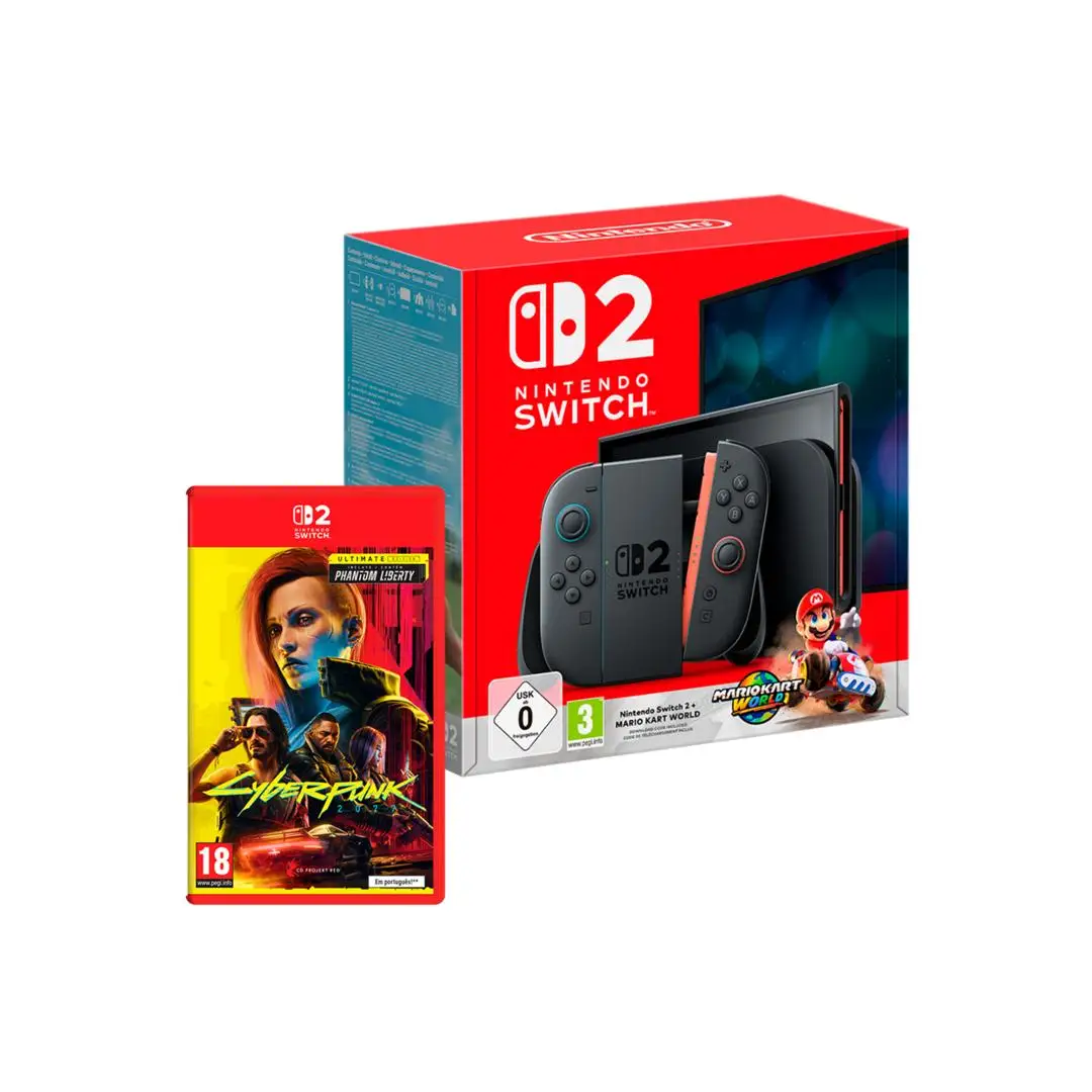 Nintendo Switch 2 Consola + Mario Kart World + Cyberpunk 207
