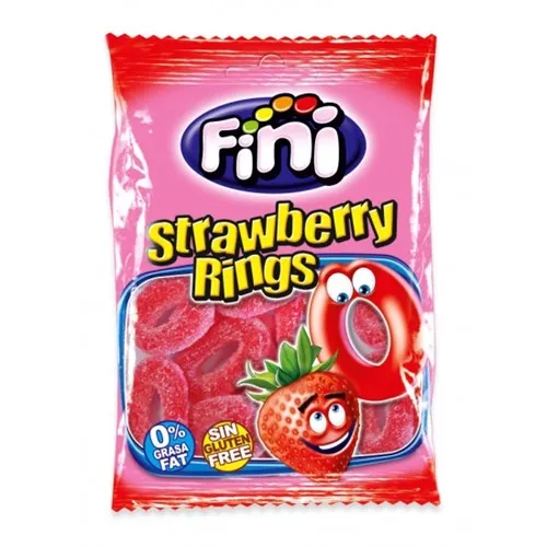AROS FRESA PICA  caja de 12 bolsitas de 90 gr