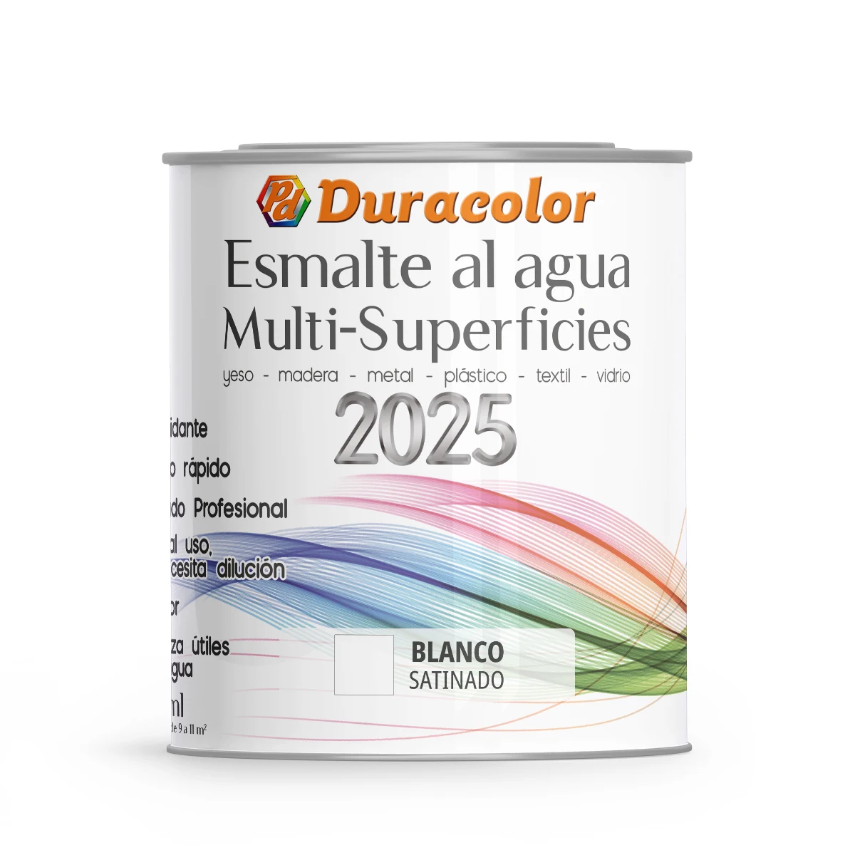 PD Duracolor Esmalte Al Agua Multisuperficies Satinado - Antioxidante, Sin Olor