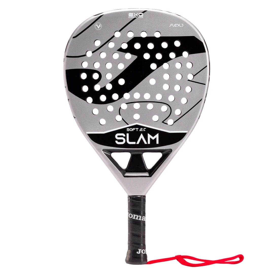 Pala de pádel Joma Slam Soft 2.0 Gris Negro