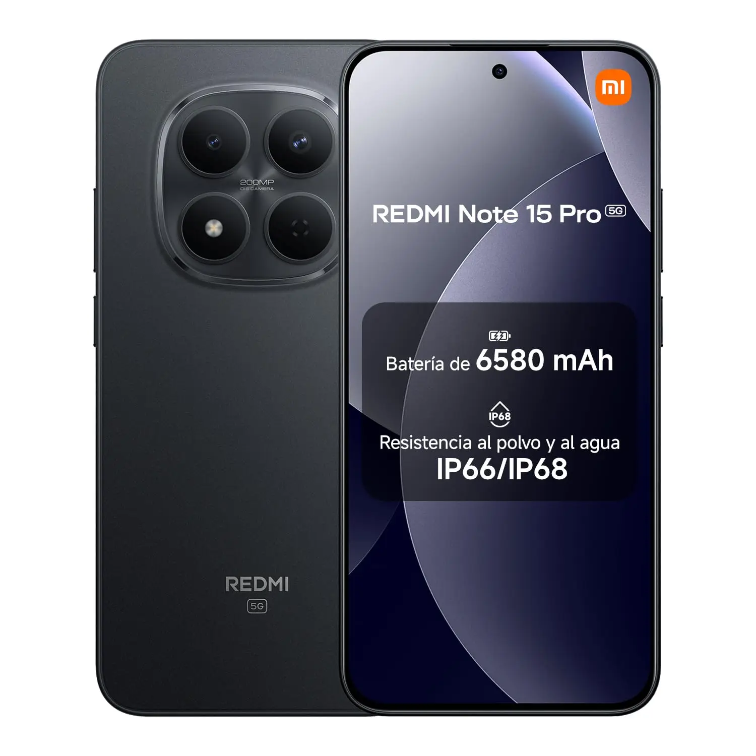 Móvil Xiaomi Redmi note 15 Pro 5G 8/256 GB, 8/512 GB, 12/512 GB NFC Pantalla de 6,83″ 1.5K AMOLED, MediaTek Dimensity 7400-Ultra, cámara de 200MP, batería de 6580 mAh (Cargador no incluido) 3