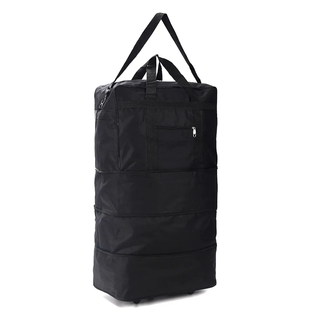 Expandable MISIUSS travel bag with wheels, 45 cm in height and extends to 90 cm in height, with a capacity of approximately 30kg that reaches up to 50kg and with a great quality at a good price.