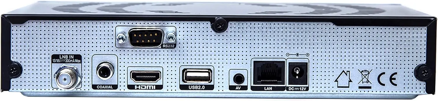 Viark Sat 4K - 4K Uhd Digital Satellite Receiver Dvb-S2X Multistream H.265 4000Mips 1.0 Ghz 60Fps 10 Bit 3D, with Lan, USB Wifi Antenna and Ac Card Reader