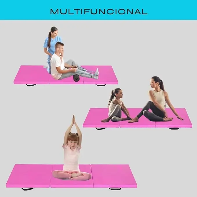 Foldable Yoga Mat MOZURU 180x60x5 cm - Ideal for Gymnastics and Fitness, made of Non-Slip PVC for Easy Cleaning and Impact Absorption, Perfect for Pilates and Exercise in Compact Spaces. #6