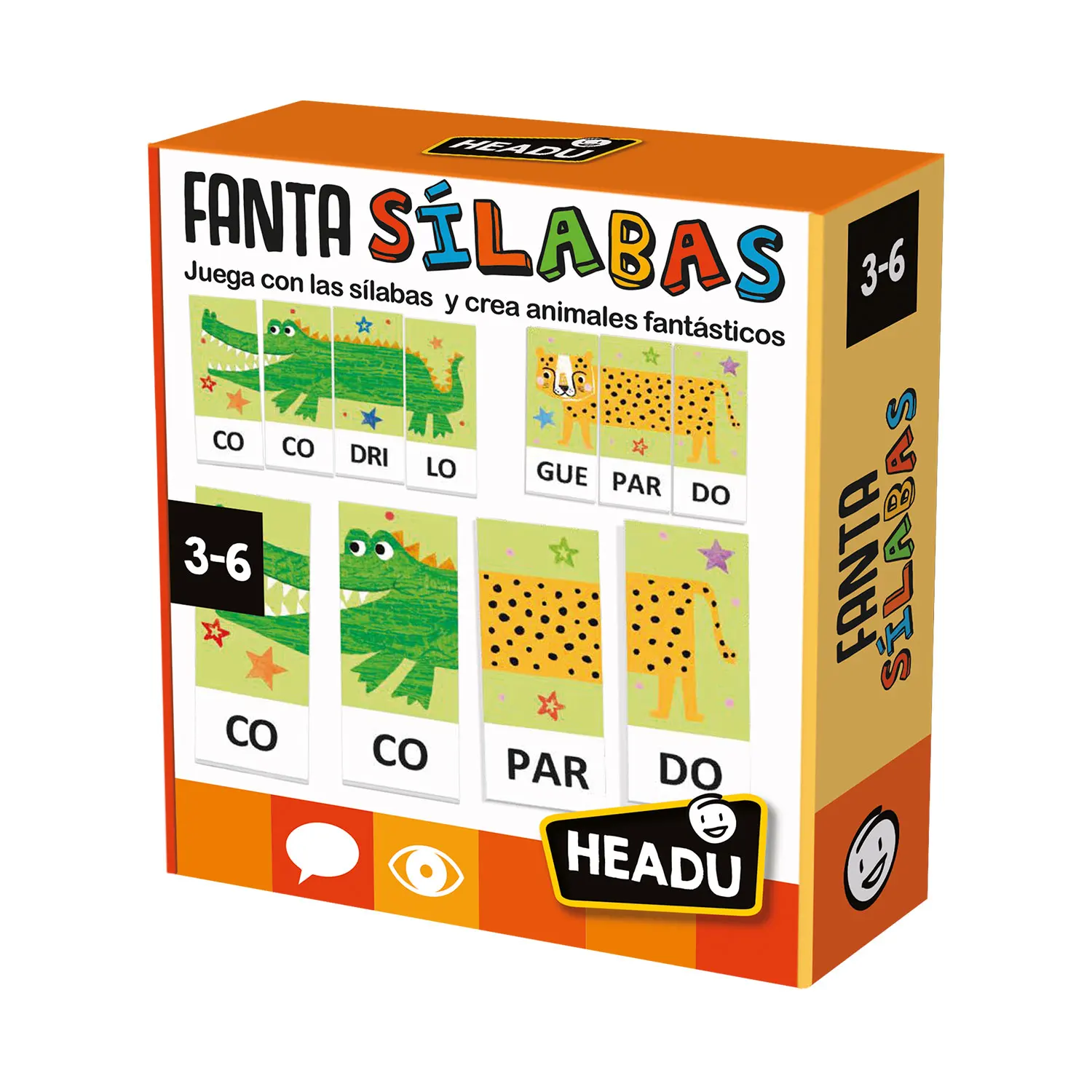 Headu - fantasilabas |   Educational games for children 4 years or older |    Board games children 4 years to 7 |   Learn to read |   Children's games |   Child gift 4 years or older
