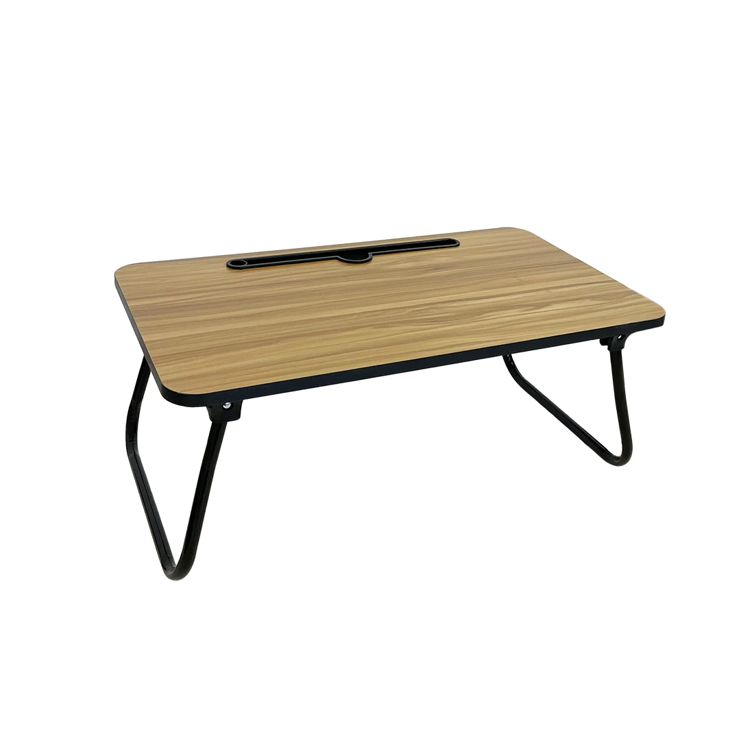 Acomoda Textil – Mesa Laptop Plegable de Madera Natural para Ordenador Portátil en Sofá o Cama. Bandeja Auxiliar Multiusos para Desayuno, Leer o Trabajar 52,5X30X21,5 cm.