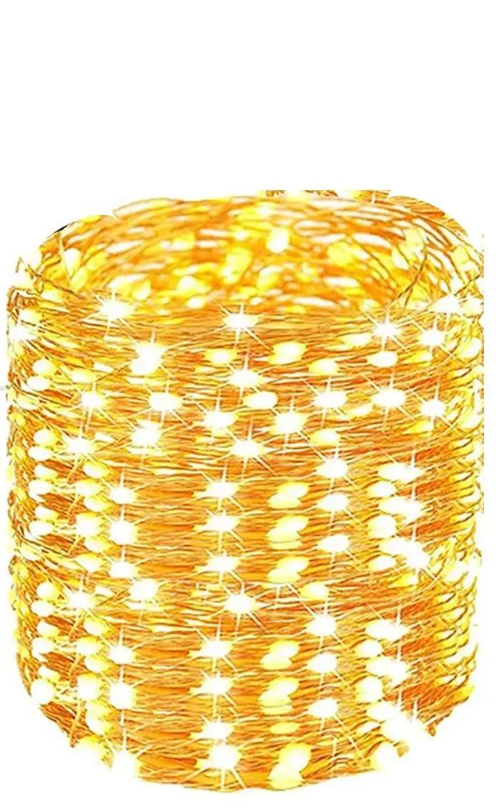 Pack 2 Guirnaldas Luces Solares LED Katalia, cada una 22m y 200 LED, 8 Modos, IP65, Jardín, Terraza, Navidad, Panel Solar