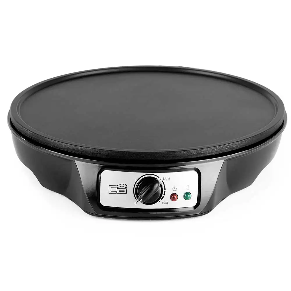 Orbegozo CM 2360 - Crepera Eléctrica, Superficie Antiadherente De 30 Cm De Diámetro, Temperatura Regulable, 1000 W
