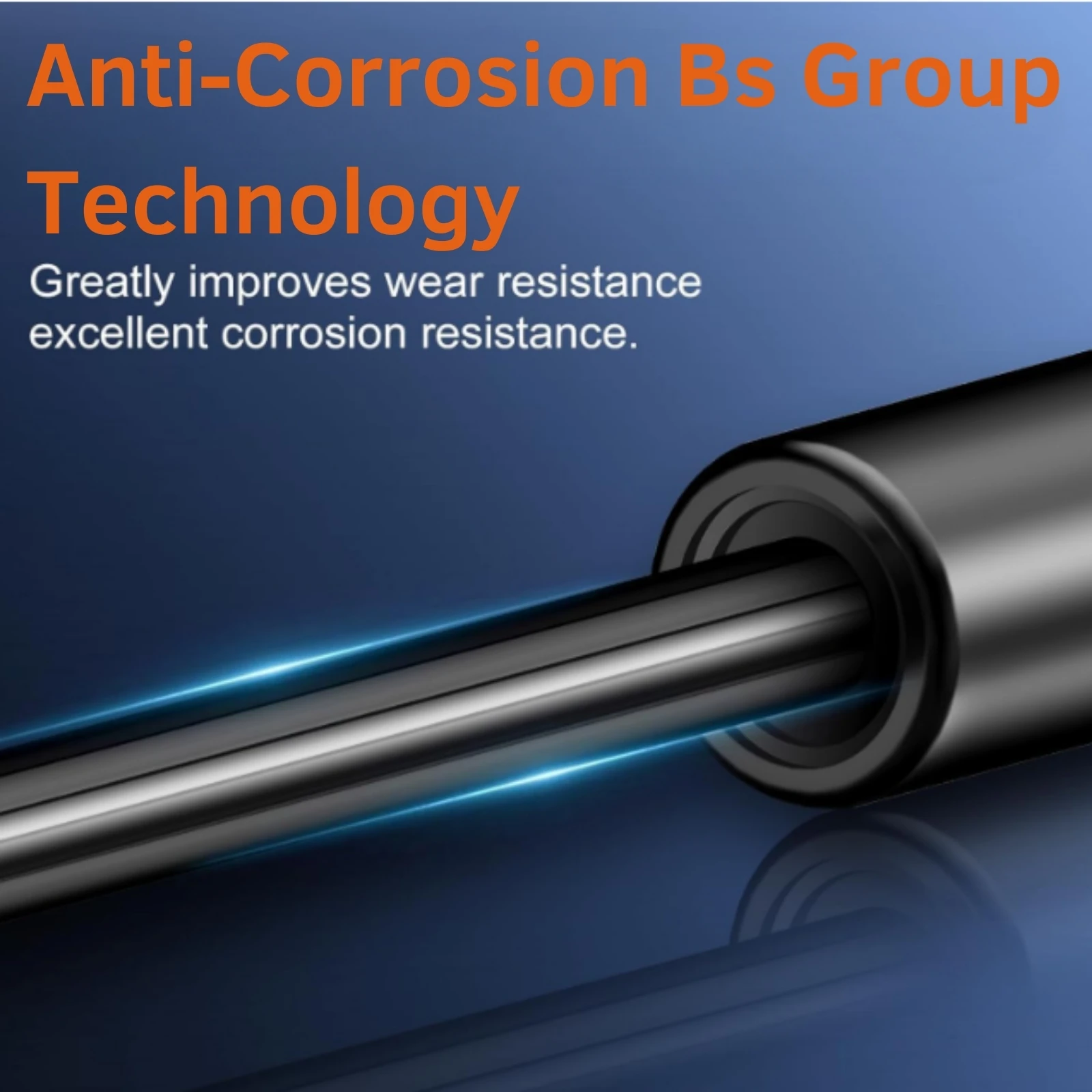 Set of 2 gas shock absorbers for all types of folding canapé nut m8 bs group #3