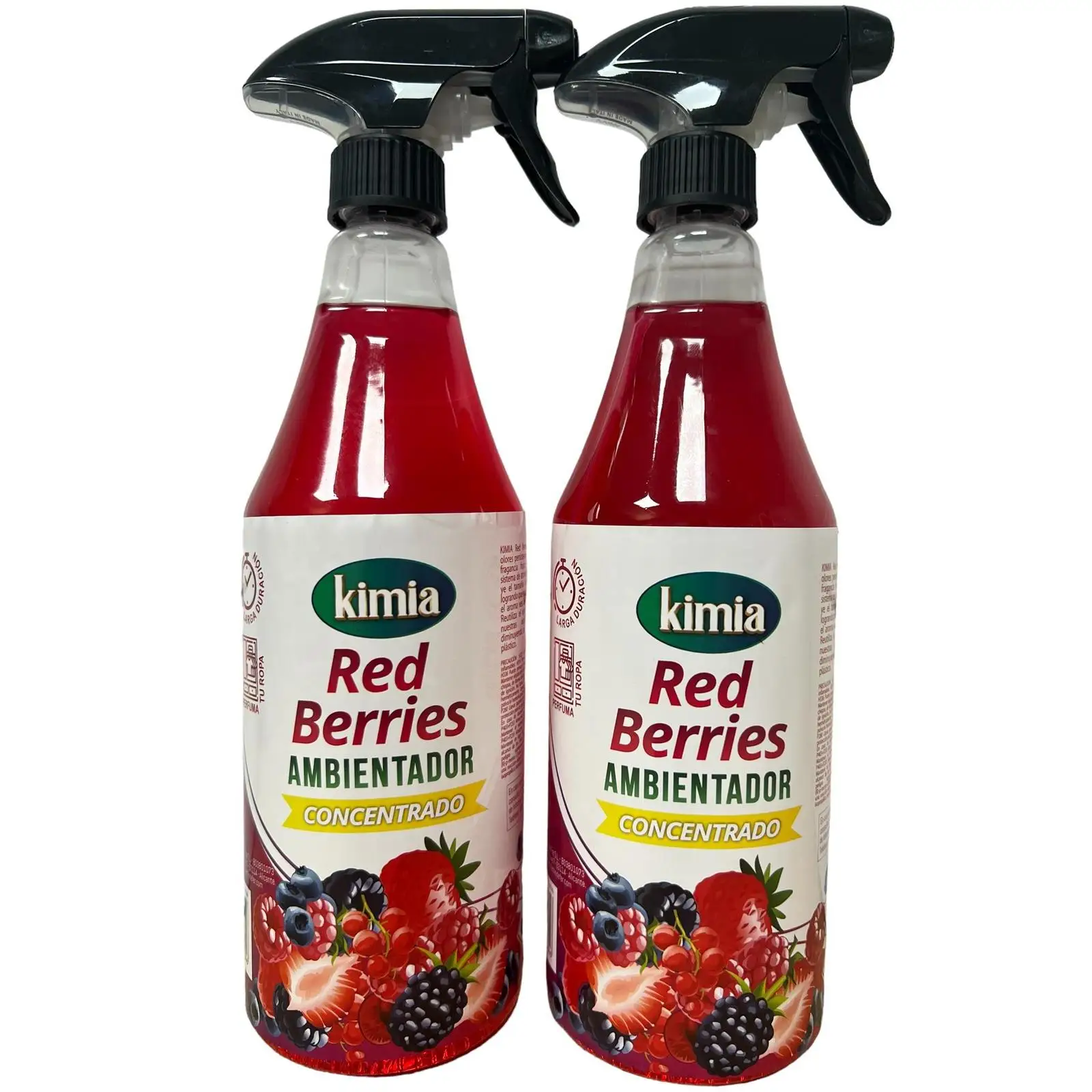 KIMIA PACK 2 AMBIENTADOR CONCENTRADO PERFUMADOR DE HOGAR GOTA RED BERRIES 750ml