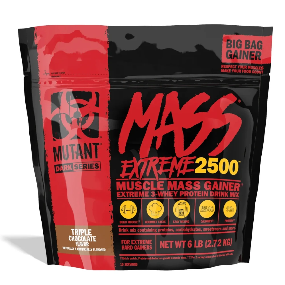 Mutant Mass Extreme 2500 - 2,72 Kg, Fuente de Proteínas y Carbohidratos