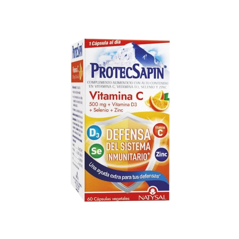 PROTECSAPIN VITAMINA C 500 MG VIT D3 SELENIO ZINC 60 CAPSULAS