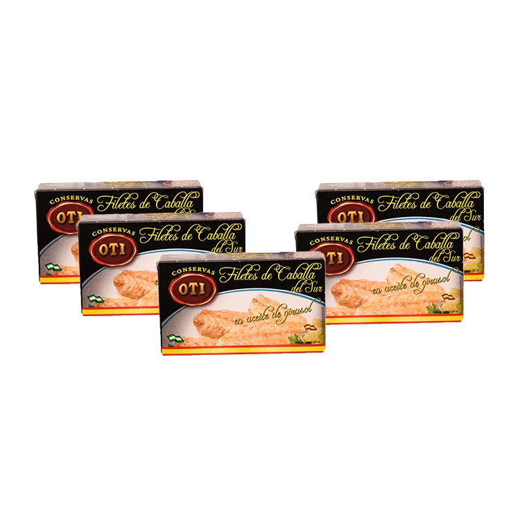 Filetes de Caballa en Aceite de girasol Oti 90gr - Pack 5