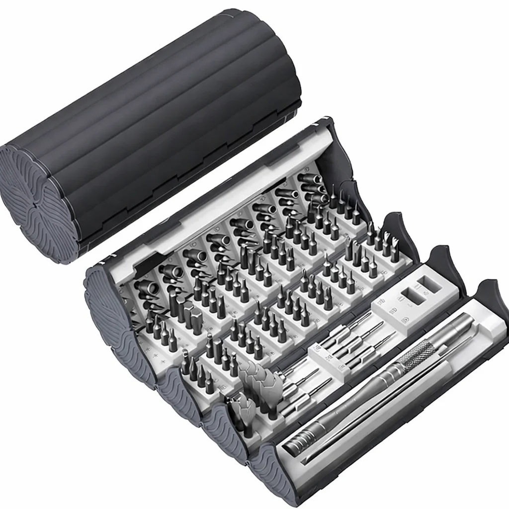 128 en 1 Destornillador de Precisión Magnético Profesional – Kit de Reparación para Electrónica, Móvil, PC, Relojes y Consolas