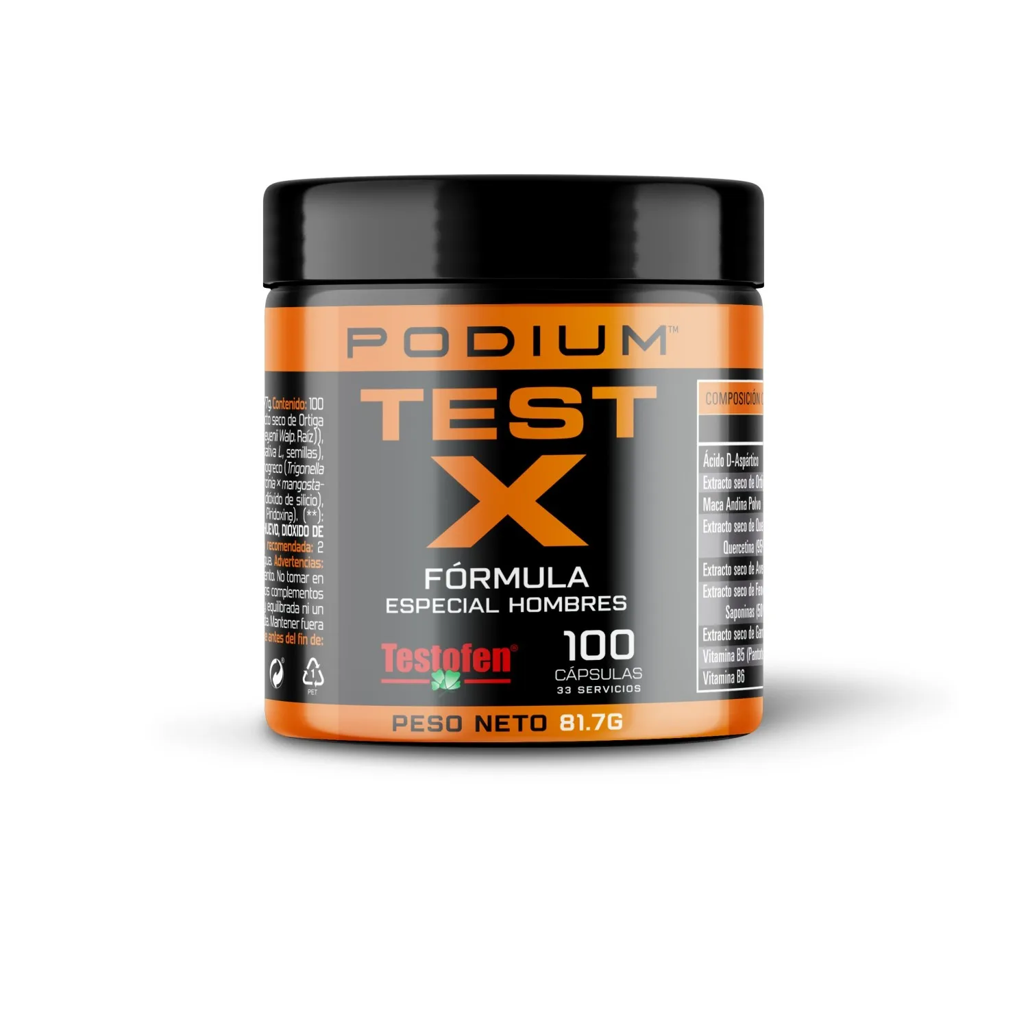 Testosterone enhancer | 100 capsules | Test x stage