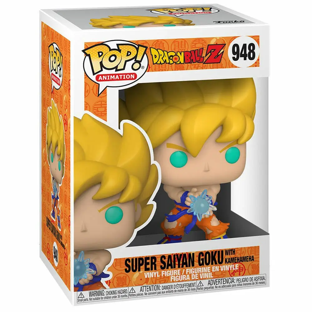 Funko - Figura coleccionable Funko Pop! Dragon Ball SS Goku With Kamehameha Wave n.º 948 S9- para adultos y fans de anime, diseño oficial y detallado, ideal para regalo y exposición