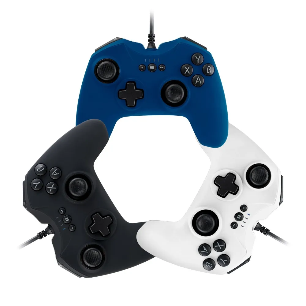 MANDO VIDEOJUEGOS CON CABLE NACON GC-100 PARA PC ELIGE TU COLOR AZUL BLANCO O NEGRO GARANTÍA EUROPEA