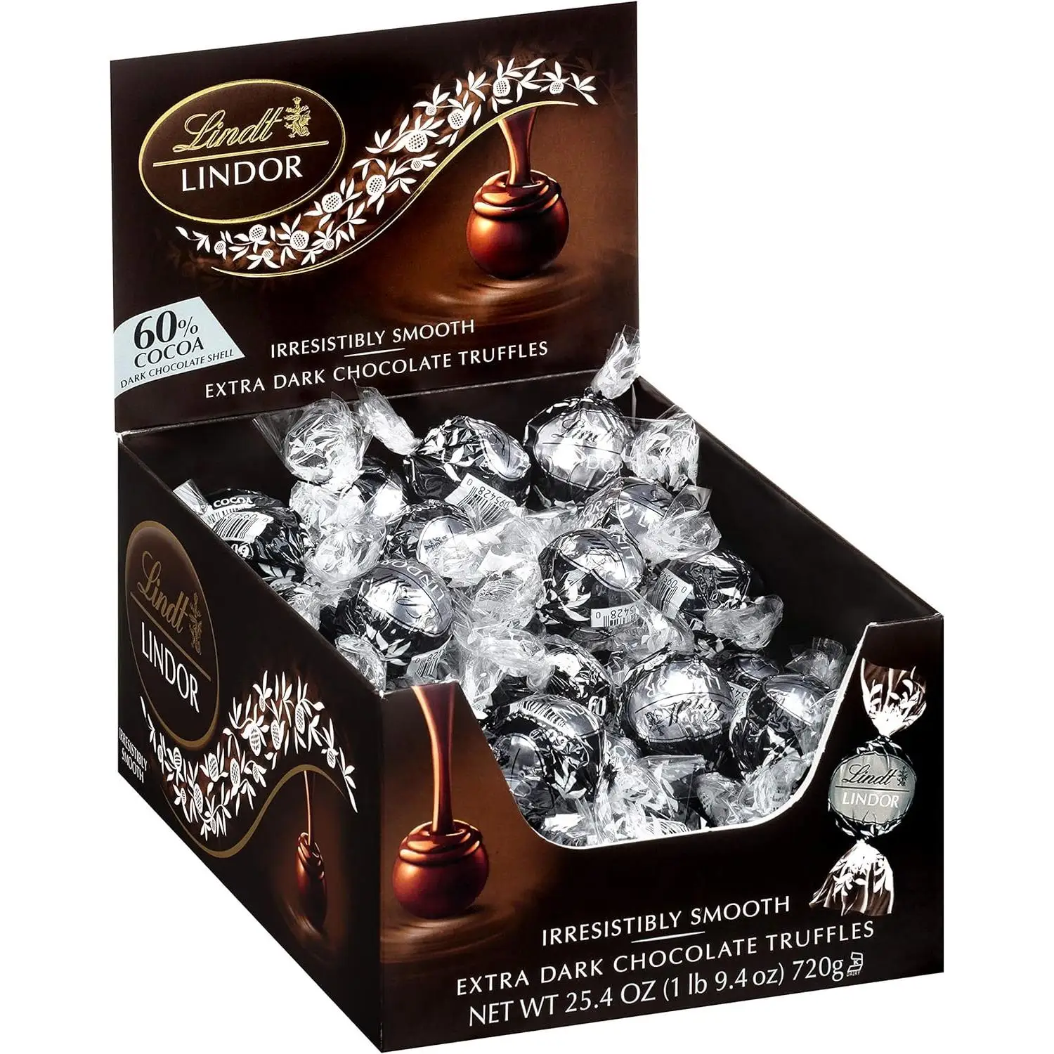Lindt lindor bulk 500g - 70% dark chocolate pralines with creamy filling