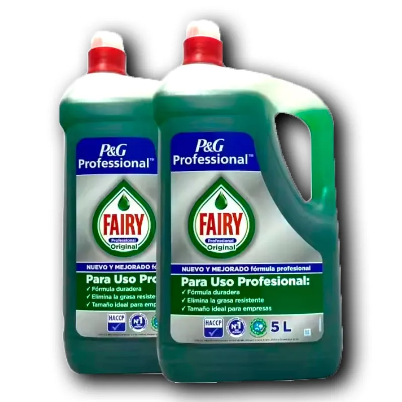 PACK de 2 - PROCTER & GAMBLE ESPAÑA Fairy Lavavajillas a Mano Alta Eficacia 2 x 5L