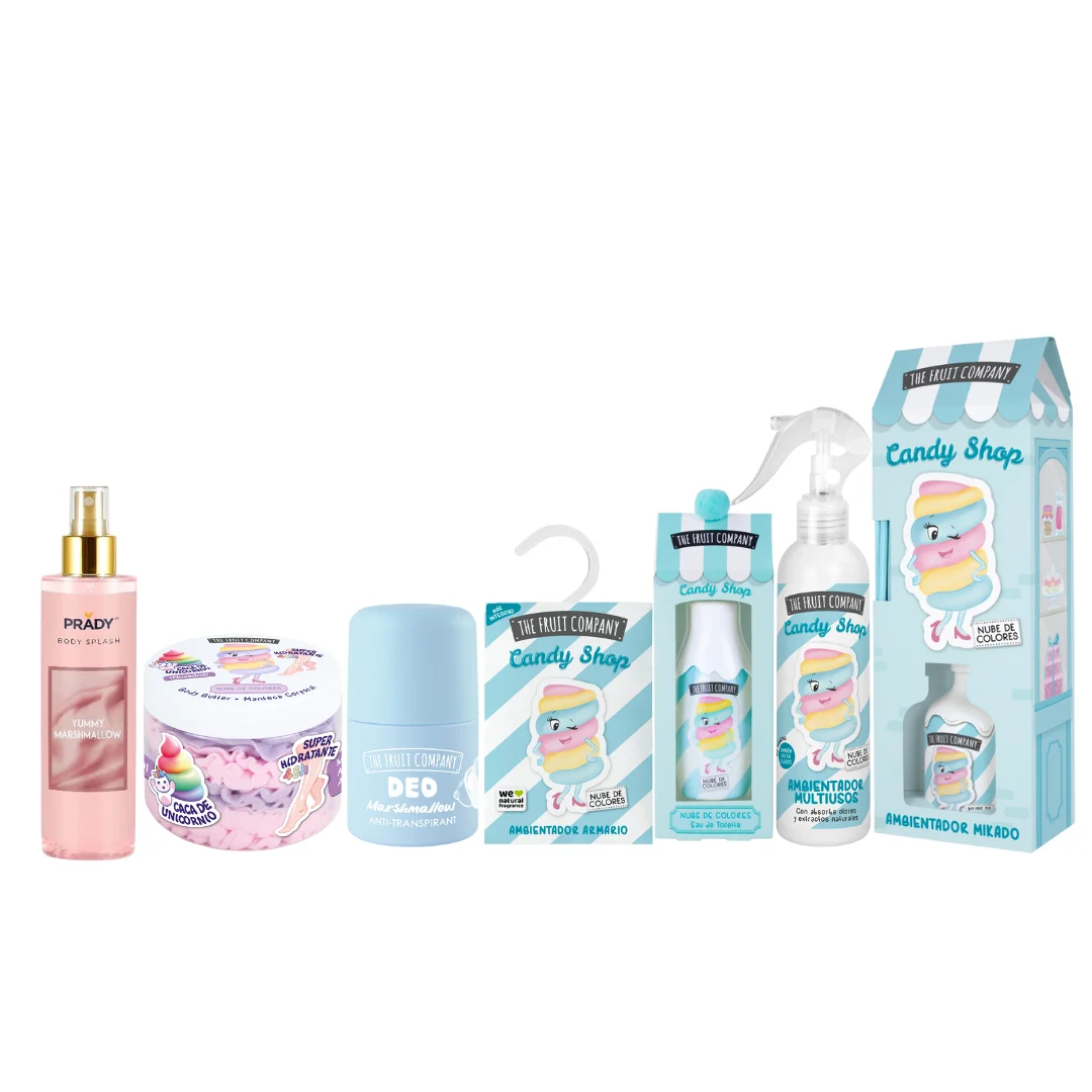 Lote The Fruit Company Aroma Nube de Algodón – Pack Candy Shop con Fragancia Marshmallow