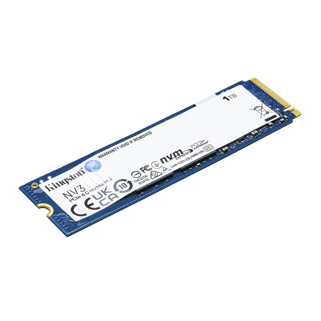 Internal SSD Kingston NV3 NVMe PCIe 4.0 500GB 1TB 2TB 4TB M.2 2280 SNV3S read speeds up to 6.000 MB/s desktop computer laptop and PS5