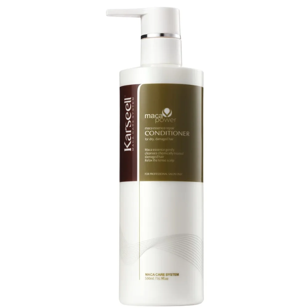 KARSEELL-conditioner with argan oil and Macadamia - Reconstructor for dry and damaged hair-deep hydration-anti-hard-smoothness and intense shine-untangling-suitable for all hair types-500 ml.