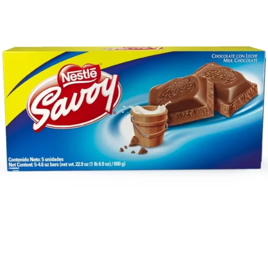 Nestlé Savoy Chocolate con leche 5 unidades de 360g