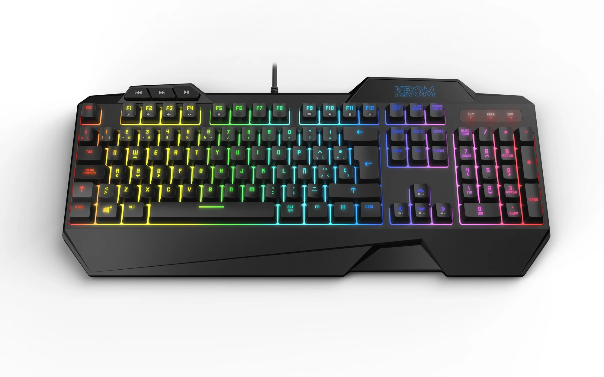 Krom Krusher hybrid Gaming keyboard RGB + mouse-Black