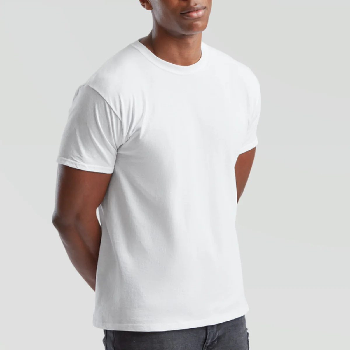 Fruit of the loom pack 5 original white basic t-shirts |   Cotton |   Casual |   Unisex |   Sizes s-xl