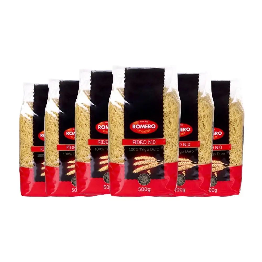 Fideos finos nº0 Romero 500 g x 6 paquetes. Total de 3kg