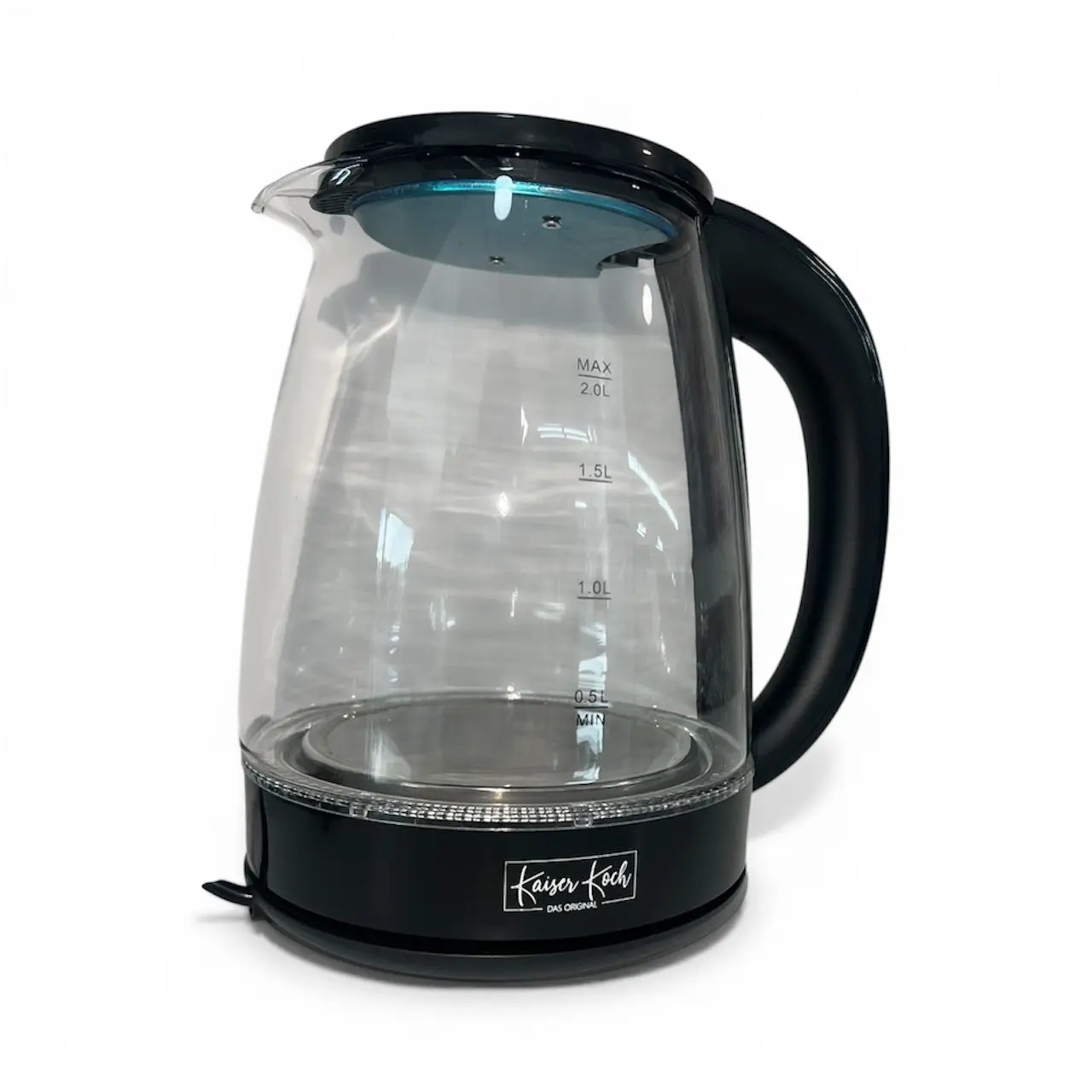 Negro Hervidor De Agua Kaiser Koch - Capacidad 2.0L - Color - Cristal - Apagado Automatico - 1500W