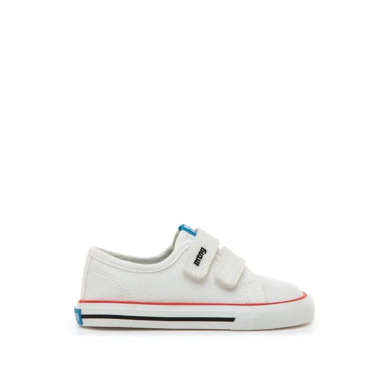 Zapatillas de lona niño MUSTANG 49049 C45305 SNEAKERS DOS VELCROS BAREFOOT BLANCO 37707 26V