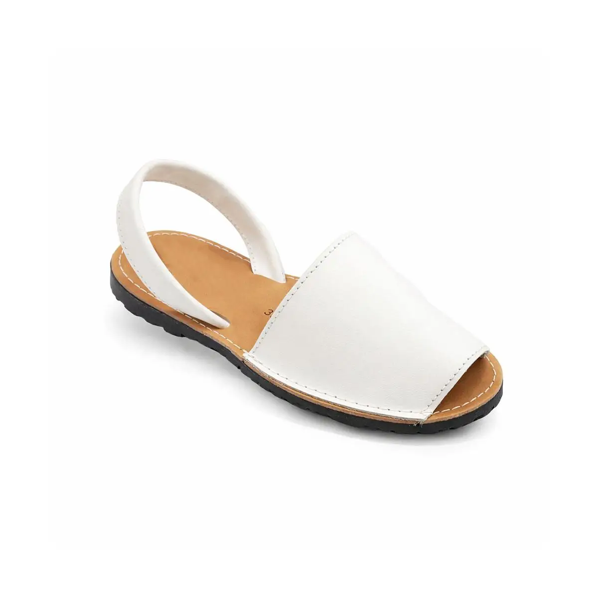 MARUKATSU Sandalias Menorquinas de Piel para Mujer | Calzado Tradicional España | Abarcas Planas de Verano Cómodas y Artesanales.