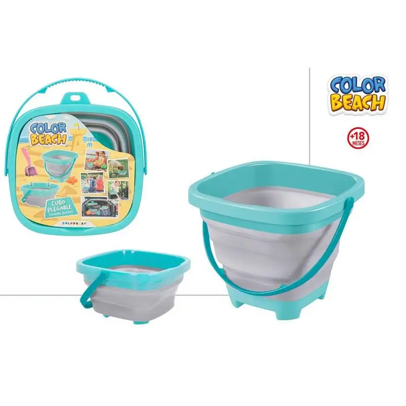 Colorbaby folding beach cube toy holder | + 18m | Measure 19x19x15cm