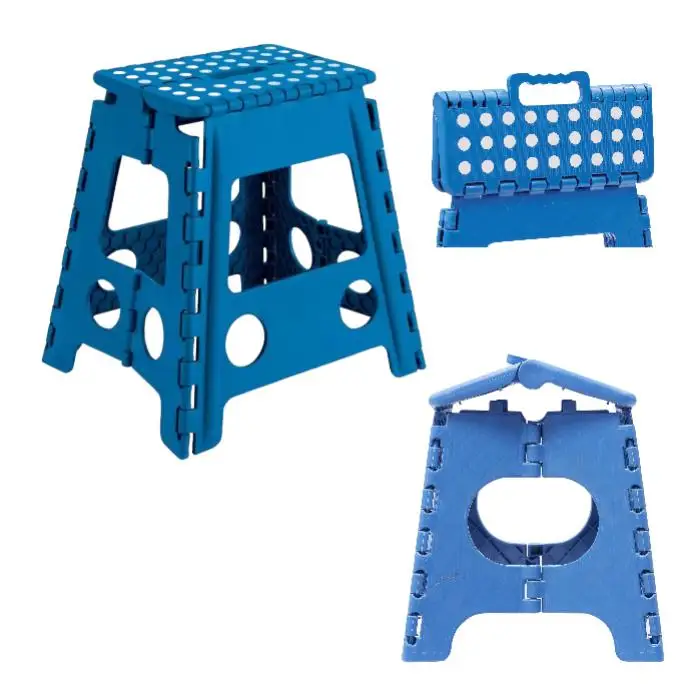 Folding PVC Stool for Kids 29x22x27 cm, lightweight and portable with anti-slip rubber points for stability, perfect for multi-use at home or outdoors. #2