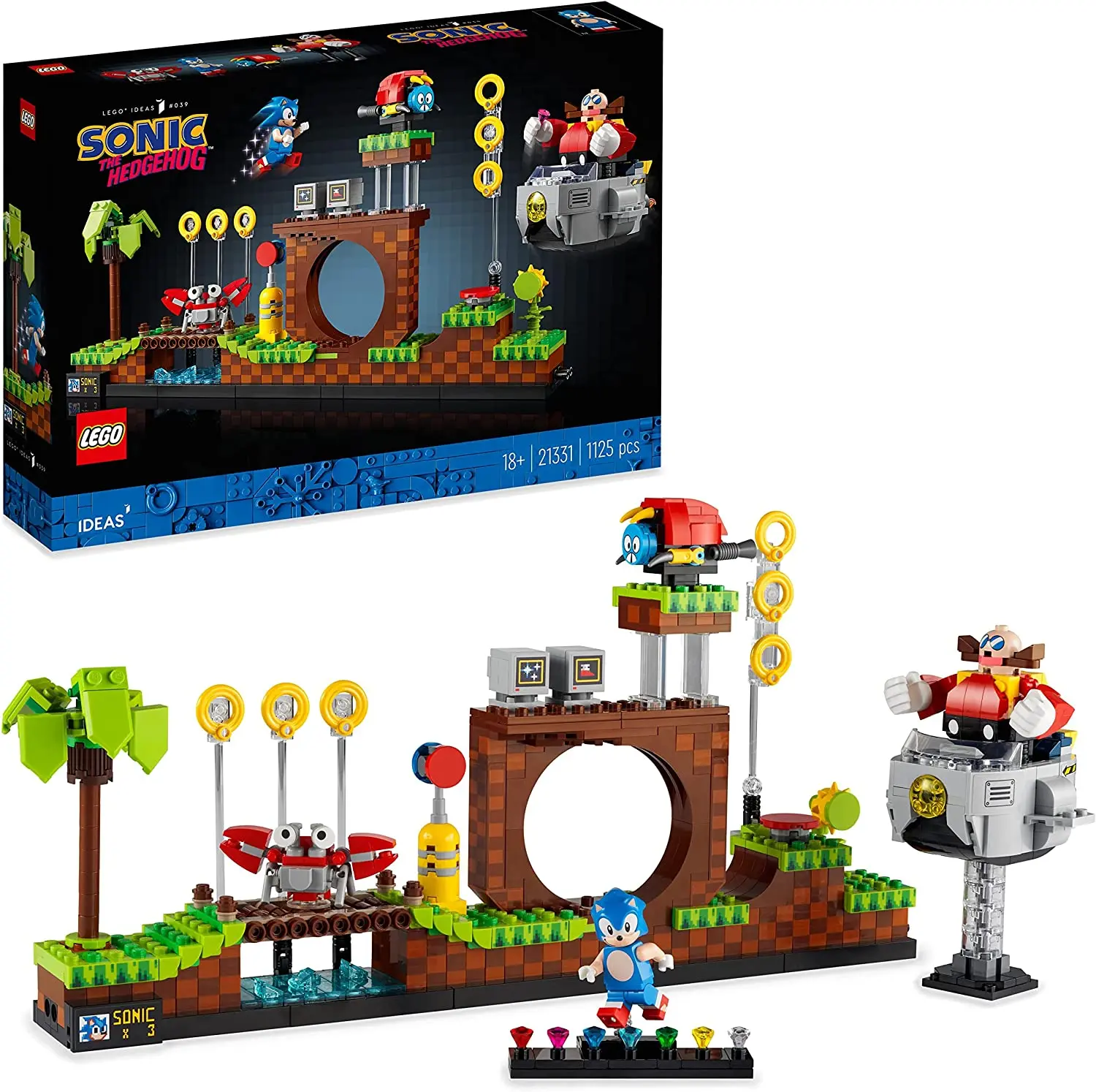 Lego Sonic 21331 the hedgehog green zone