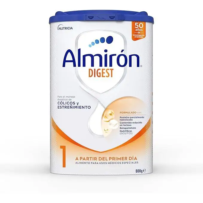 Almirón Advance Digest 1, Leche de Inicio Bebé Anti-Cólico y Estreñimiento, 800g