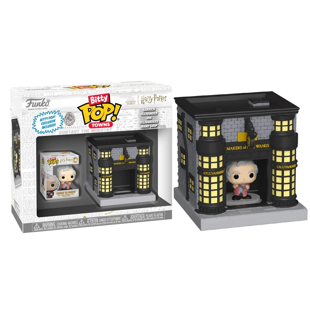 FUNKO BITTY POP! TOWN HARRY POTTER - GARRICK OLLIVANDER CON OLLIVANDERS, 83627, TIENDA CON LICENCIA OFICIAL