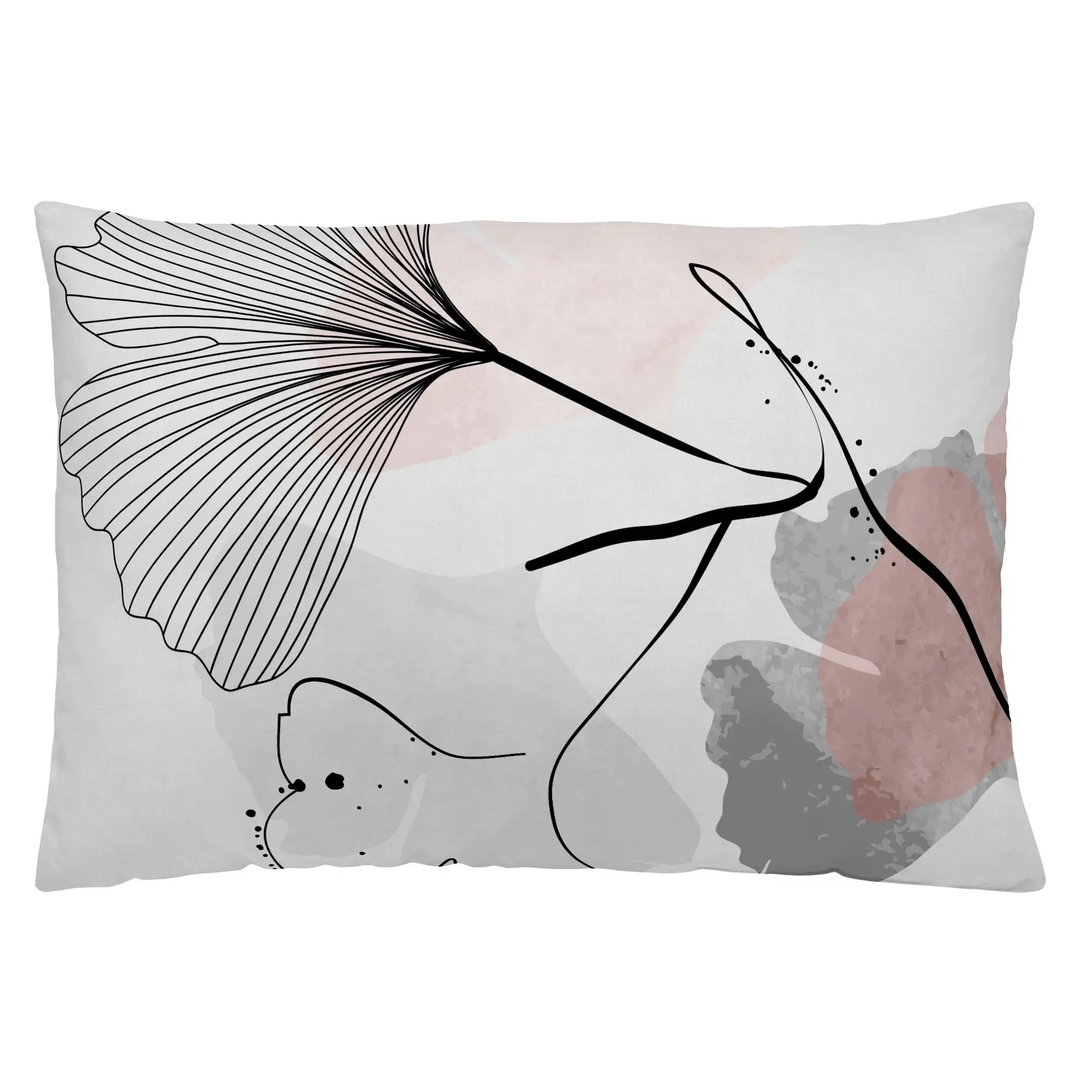NATURALS - Funda Cojín Vacío Estampada - 100% Algodón Extra Suave - 50X30 cm - Fabricado en España - Modelos Florales