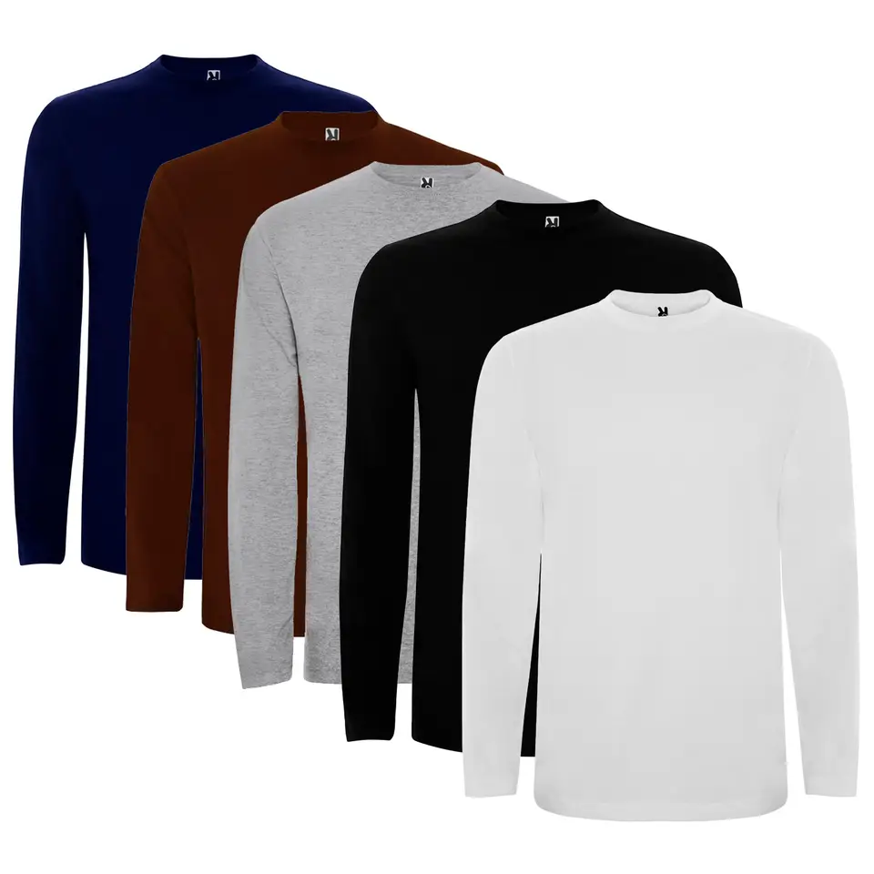 PACK 5 CAMISETAS MANGA LARGA UNISEX