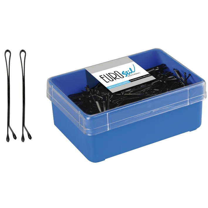 Caja 300 Clips Bola Negro/Bronce 50mm Eurostil