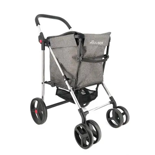 Carro compra ROLSER Basket Tweed 4B gris 58l BAS007