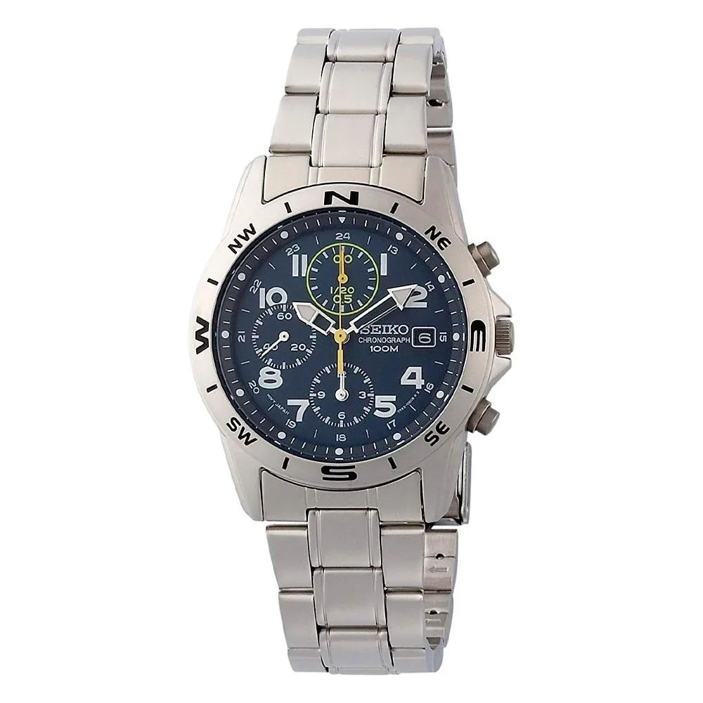 Reloj cuarzo cronógrafo Seiko Spirit SND379P1 38mm JDM 100M
