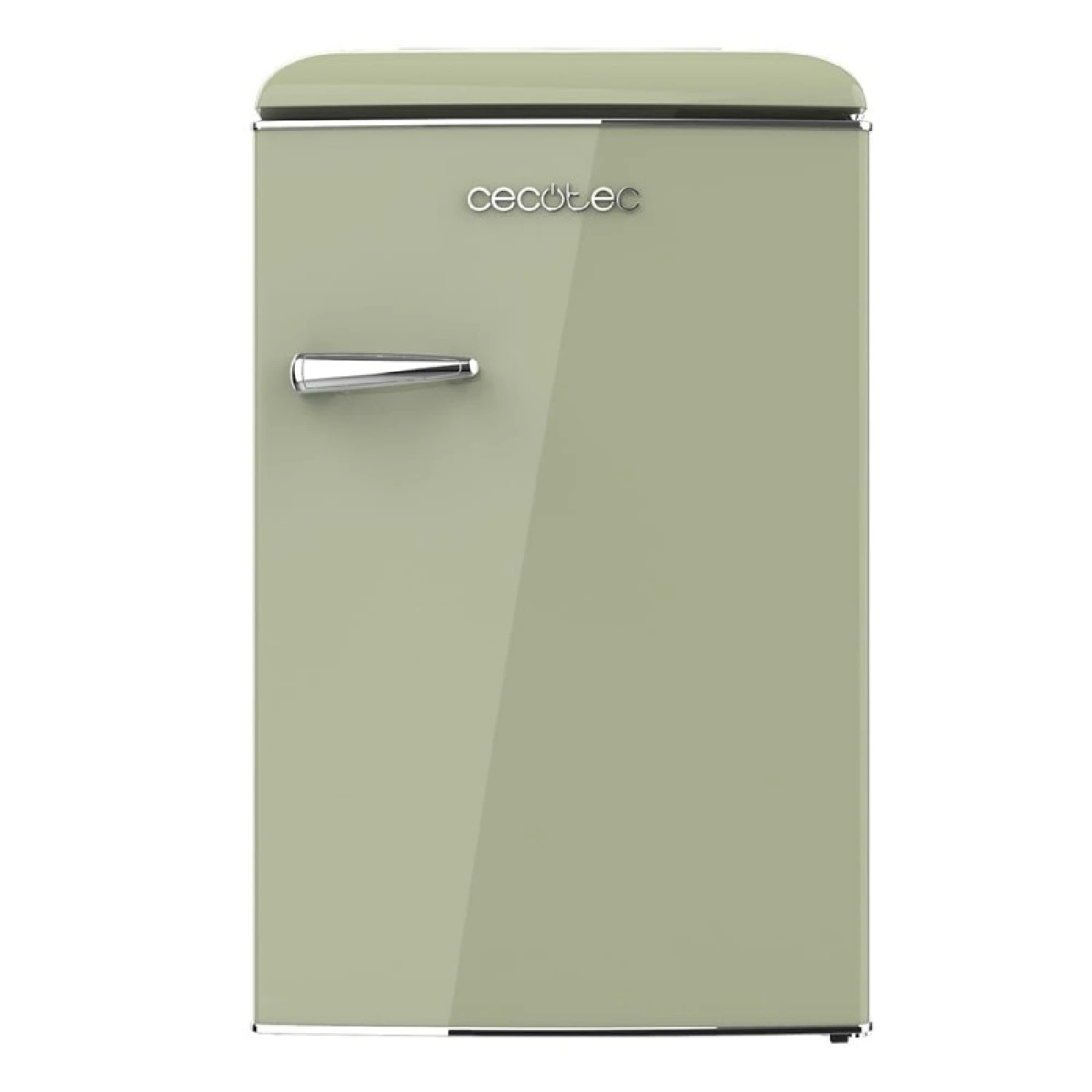 Cecotec Mini Nevera Retro de 110 L Bolero CoolMarket TT Origin 110 Green E. Mini Frigorífico, Clase E, ICEBOX, LED Interior