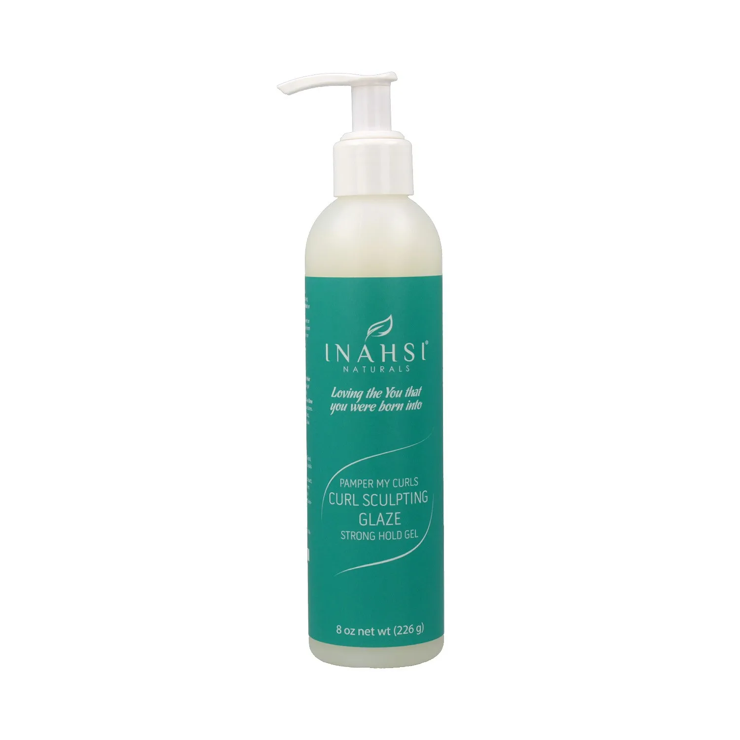 Inahsi pamper my curls sculpting glaze strong hold gel 226 gr, natural gel to comb and define the curls without frizziness.