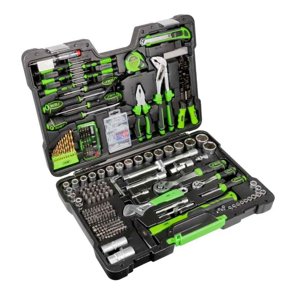 JBM 53212 tool case 303 pieces with hexagonal cups. 1/2 