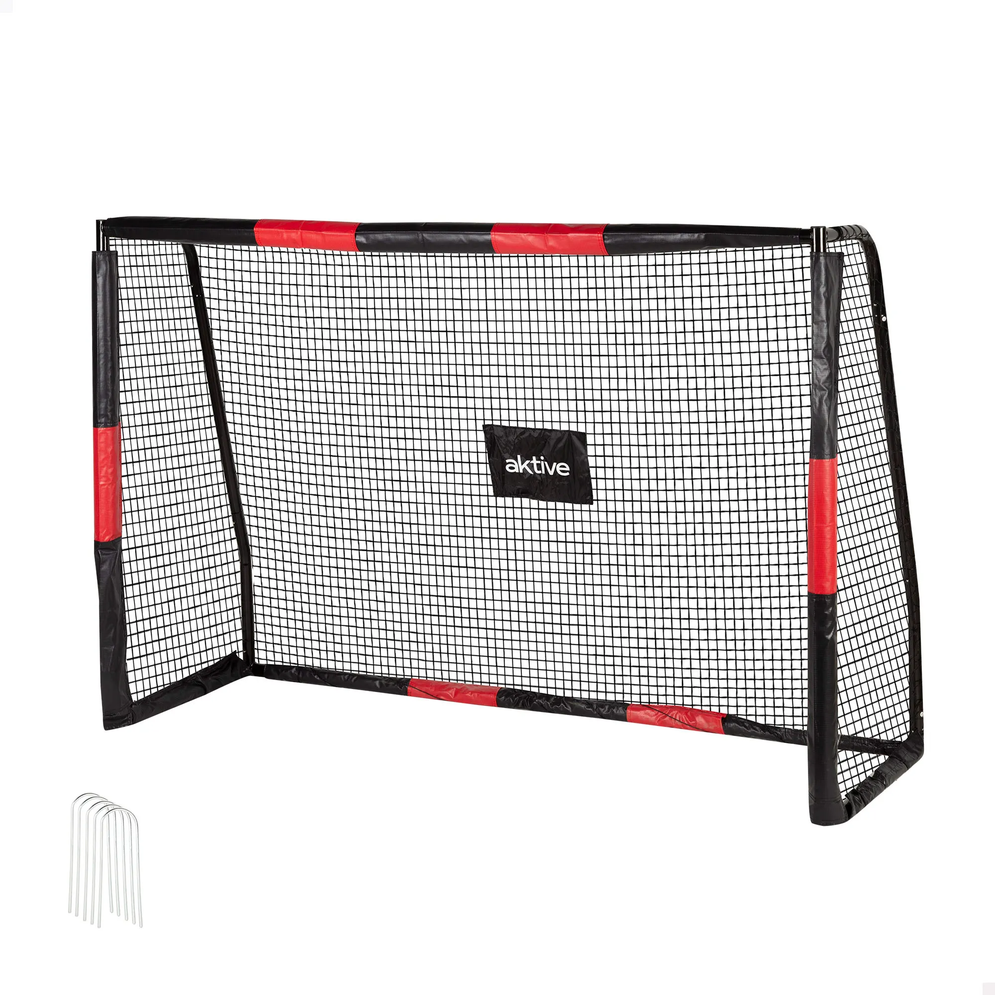 Aktive - Portería de fútbol de acero desmontable, portátil y fácil de montar, medidas 180x120x60 cm, con estructura… — oferta en AliExpress
