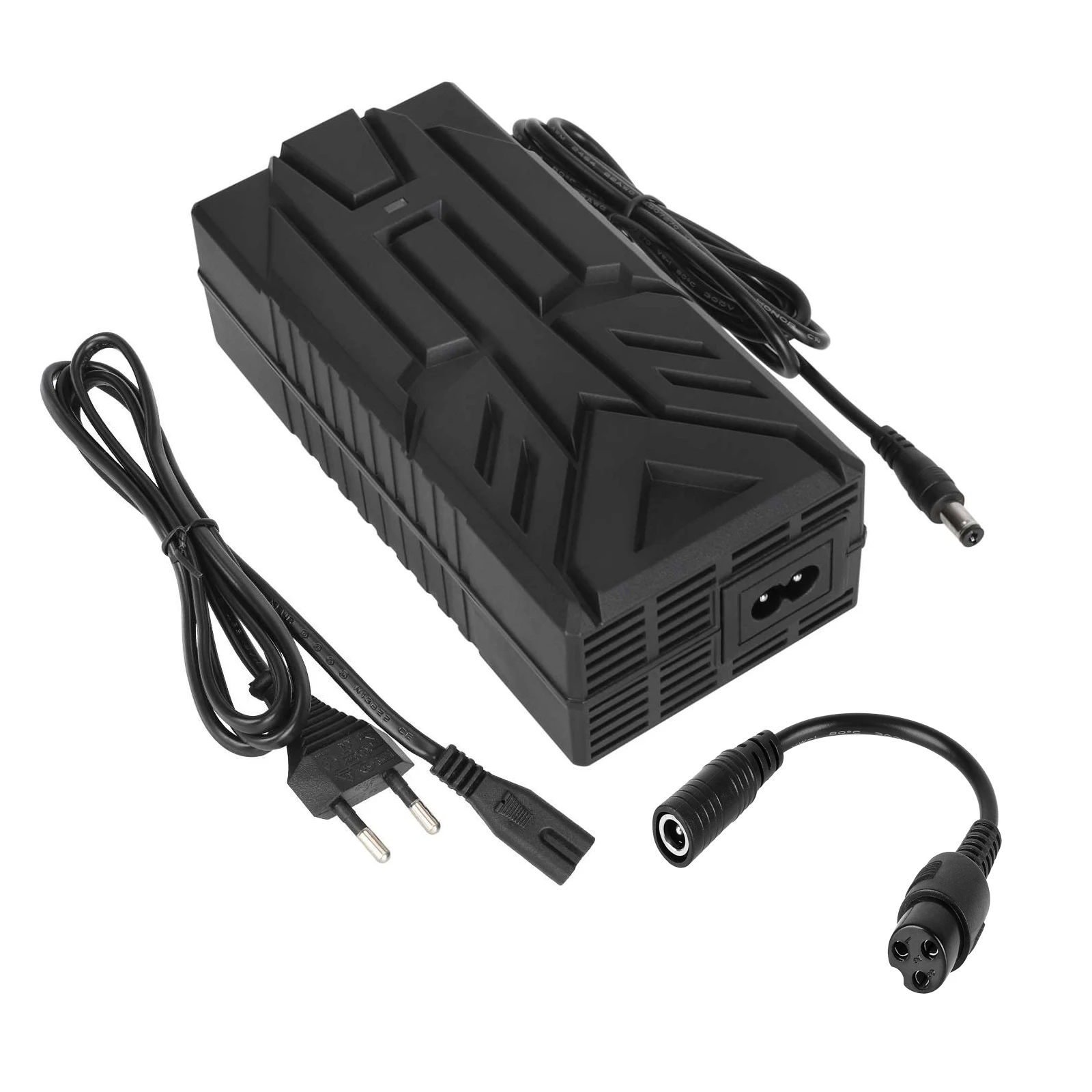 Cargador para Patinete Eléctrico 42V / 54.6V 2A – DC5521 con Adaptador GX16 Compatible Zwheel