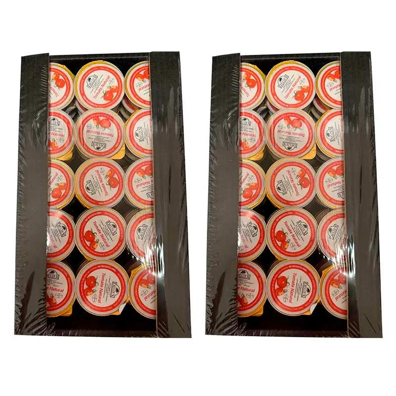 Deliex - single doses of grated natural tomato, 90 units x 25 gr of tomato in small portions for breakfasts and snacks, great to carry and not to waste.
